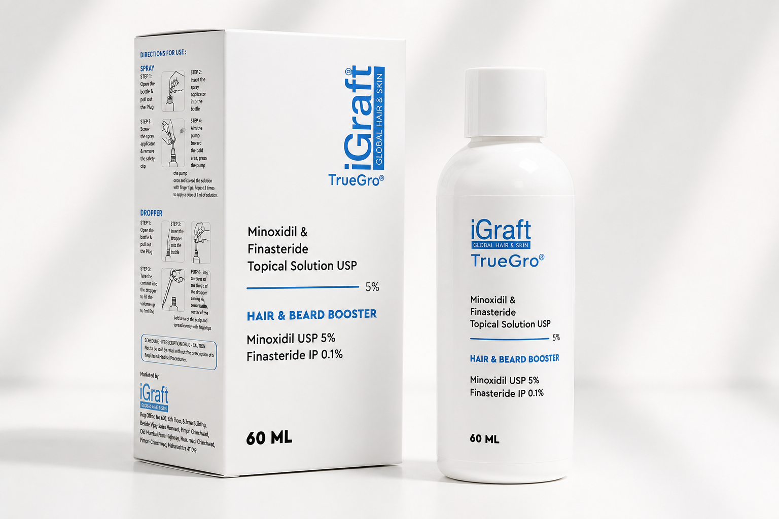 TrueGro™ 5% Minoxidil + 0.1% Finasteride